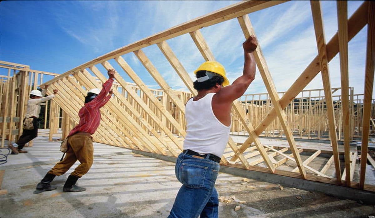 Structural roof truss erection and heavy framing assembly